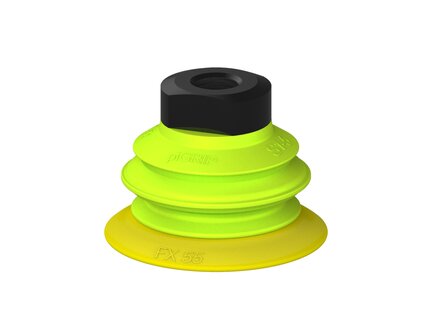 Przysawka piGRIP, warga elastyczna, Ø55 mm, TPE 30°, 1 mieszek, podstawa typ 1, NPSF 1/4" wew., piSAVE 05/60 (G.FX55T30.B1.S1.NS14F.18) (9933117) - Piab