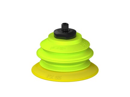 Przysawka piGRIP, warga elastyczna, Ø55 mm, TPE 30°, 1 mieszek, podstawa typ 1, M6 zew., (G.FX55T30.B1.S1.MM6M.00) (9904661) - Piab