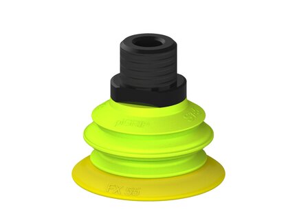 Przysawka piGRIP, warga elastyczna, Ø55 mm, TPE 30°, 1 mieszek, podstawa typ 1, NPT 1/2" zew., (G.FX55T30.B1.S1.NT12M.00) (9912712) - Piab