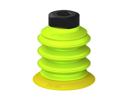 Przysawka piGRIP, warga elastyczna, Ø55 mm, TPE 30°, 3 mieszki, podstawa typ 1, G1/4" wew., piSAVE 04/60 (G.FX55T30.B3.S1.G14F.14) (9911092) - Piab