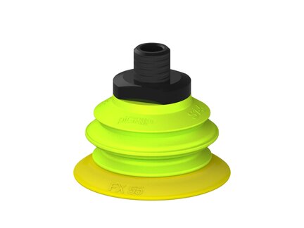 Przysawka piGRIP, warga elastyczna, Ø55 mm, TPE 30°, 1 mieszek, podstawa typ 1, NPT 1/4" zew., (G.FX55T30.B1.S1.NT14M.20) (9972809) - Piab