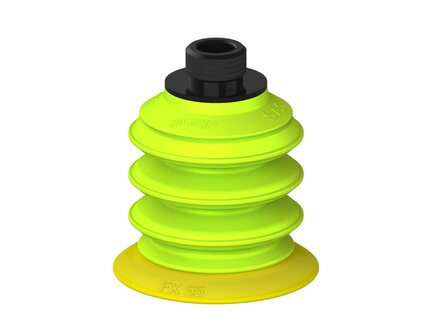 Przysawka piGRIP, warga elastyczna, Ø55 mm, TPE 30°, 3 mieszki, podstawa typ 1, gwint niski G3/8" zew., (G.FX55T30.B3.S1.GL38M.00) (9918010) - Piab