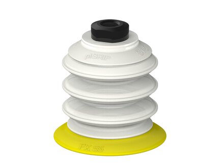 Przysawka piGRIP, warga elastyczna, Ø55 mm, TPE 30°, 3 mieszki, podstawa typ 1,, FDA (G.FX55T30.B3.S1.MM10F.00.FDA) (9969787) - Piab