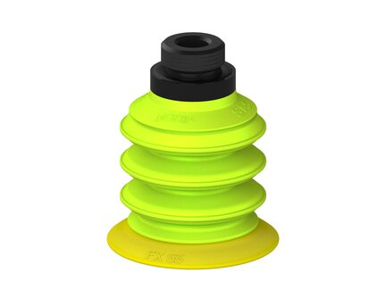 Przysawka piGRIP, warga elastyczna, Ø55 mm, TPE 30°, 3 mieszki, podstawa typ 1, G1/2" zew., (G.FX55T30.B3.S1.G12M.00) (9902809) - Piab