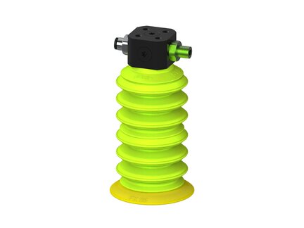 Przysawka piGRIP, warga elastyczna, Ø55 mm, TPE 30°, 6 mieszków (3+3), podstawa typ 1, COAX in piGRIP, dod. wys. przepływ podciśnienia, (G.FX55T30.B6.S1.CTX.00) (9916792) - Piab