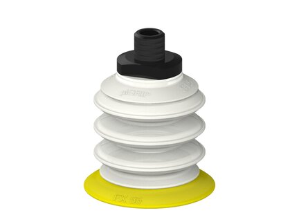 Przysawka piGRIP, warga elastyczna, Ø55 mm, TPE 30°, 3 mieszki, podstawa typ 1, NPT 1/4" zew., dysk filtracyjny, FDA (G.FX55T30.B3.S1.NT14M.02.FDA) (9909341) - Piab