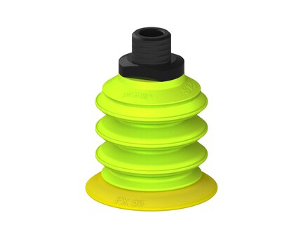 Przysawka piGRIP, warga elastyczna, Ø55 mm, TPE 30°, 3 mieszki, podstawa typ 1, NPT 3/8" zew., (G.FX55T30.B3.S1.NT38M.00) (9913551) - Piab