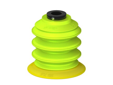 Przysawka piGRIP, warga elastyczna, Ø55 mm, TPE 30°, 3 mieszki, podstawa typ 1, (G.FX55T30.B3.S1.PD10X.00) (9917491) - Piab