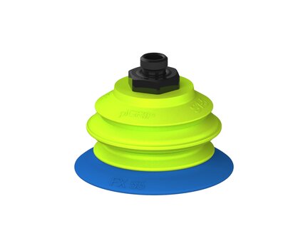 Przysawka piGRIP, warga elastyczna, Ø55 mm, TPE 50°, 1 mieszek, podstawa typ 1, G1/8" zew., (G.FX55T50.B1.S1.G18M.20) (9956828) - Piab