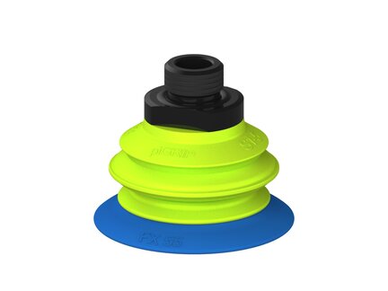 Przysawka piGRIP, warga elastyczna, Ø55 mm, TPE 50°, 1 mieszek, podstawa typ 1, G3/8" zew., piSAVE 03/60 (G.FX55T50.B1.S1.G38M.16) (9906168) - Piab