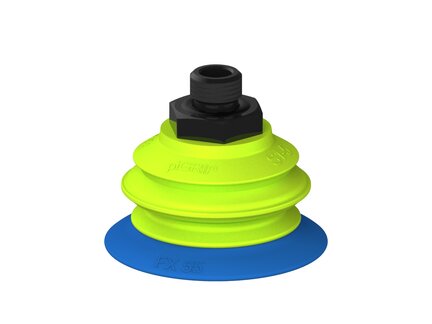 Przysawka piGRIP, warga elastyczna, Ø55 mm, TPE 50°, 1 mieszek, podstawa typ 1, G1/4" zew., (G.FX55T50.B1.S1.G14M.00) (9902893) - Piab
