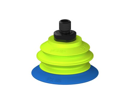 Przysawka piGRIP, warga elastyczna, Ø55 mm, TPE 50°, 1 mieszek, podstawa typ 1, gwint M10 zew., (G.FX55T50.B1.S1.MM10M.00) (9911047) - Piab