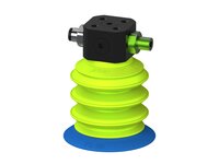 Przysawka piGRIP, warga elastyczna, Ø55 mm, TPE 50°, 3 mieszki, podstawa typ 1, dysk filtracyjny (G.FX55T50.B3.S1.CLX.02) (9952908) - Piab