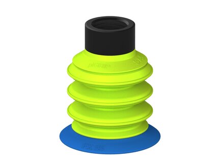 Przysawka piGRIP, warga elastyczna, Ø55 mm, TPE 50°, 3 mieszki, podstawa typ 1, G1/2" wew., (G.FX55T50.B3.S1.G12F.00) (9904705) - Piab