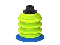 Przysawka piGRIP, warga elastyczna, Ø55 mm, TPE 50°, 3 mieszki, podstawa typ 1, gwint niski G3/8" zew., dysk filtracyjny (G.FX55T50.B3.S1.GL38M.02) (9943495) - Piab