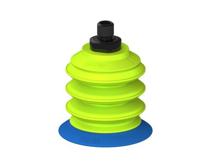 Przysawka piGRIP, warga elastyczna, Ø55 mm, TPE 50°, 3 mieszki, podstawa typ 1, gwint M10 zew., (G.FX55T50.B3.S1.MM10M.00) (9911896) - Piab