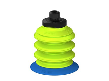 Przysawka piGRIP, warga elastyczna, Ø55 mm, TPE 50°, 3 mieszki, podstawa typ 1, M12 zew., (G.FX55T50.B3.S1.MM12M.00) (9913830) - Piab