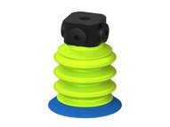 Przysawka piGRIP, warga elastyczna, Ø55 mm, TPE 50°, 3 mieszki, podstawa typ 1, NPSF 5x1/8" wew., dysk filtracyjny (G.FX55T50.B3.S1.NS518F.02) (9904800) - Piab