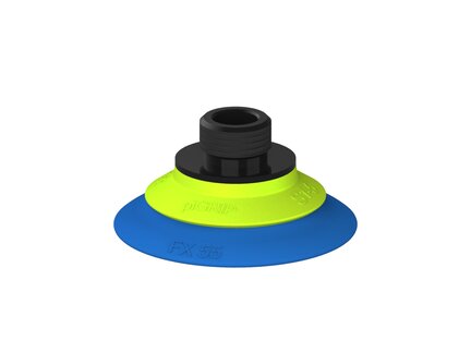 Przysawka piGRIP, warga elastyczna, Ø55 mm, TPE 50°, bez mieszków, podstawa typ 1, gwint niski G3/8" zew., (G.FX55T50.F.S1.GL38M.00) (9902863) - Piab