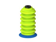 Przysawka piGRIP, warga elastyczna, Ø55 mm, TPE 50°, 6 mieszków (3+3), podstawa typ 1, dysk filtracyjny (G.FX55T50.B6.S1.PD08X.02) (9912774) - Piab