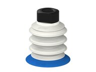 Przysawka piGRIP, warga elastyczna, Ø55 mm, TPE 50°, 3 mieszki, podstawa typ 1, NPT 3/8" wew., filtr siatkowy, FDA (G.FX55T50.B3.S1.NT38F.01.FDA) (9947952) - Piab