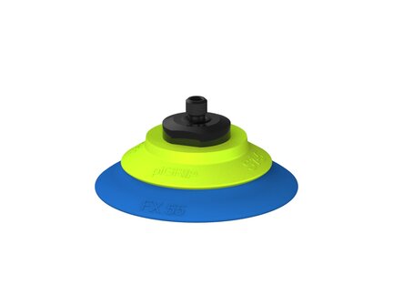 Przysawka piGRIP, warga elastyczna, Ø55 mm, TPE 50°, bez mieszków, podstawa typ 1, M6 zew., (G.FX55T50.F.S1.MM6M.00) (9913721) - Piab