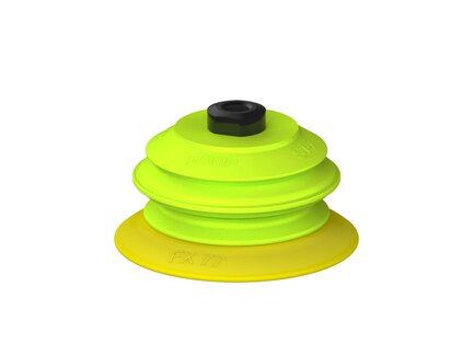 Przysawka piGRIP, warga elastyczna, Ø77 mm, TPE 30°, 1 mieszek, podstawa typ 1, (G.FX77T30.B1.S1.MM10F.00) (9926701) - Piab