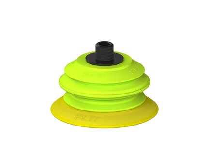 Przysawka piGRIP, warga elastyczna, Ø77 mm, TPE 30°, 1 mieszek, podstawa typ 1, gwint niski NPT 1/4" zew., (G.FX77T30.B1.S1.NTL14M.00) (9915798) - Piab