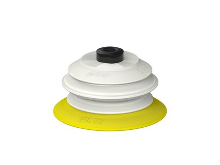 Przysawka piGRIP, warga elastyczna, Ø77 mm, TPE 30°, 1 mieszek, podstawa typ 1, NPSF 1/8" wew., piSAVE 03/60 (G.FX77T30.B1.S1.NS18F.16.FDA) (9914623) - Piab