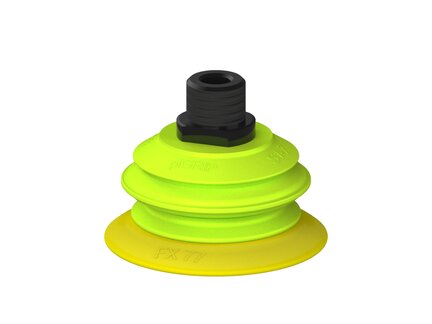 Przysawka piGRIP, warga elastyczna, Ø77 mm, TPE 30°, 1 mieszek, podstawa typ 1, NPT 1/2" zew., (G.FX77T30.B1.S1.NT12M.00) (9912713) - Piab