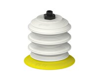 Przysawka piGRIP, warga elastyczna, Ø77 mm, TPE 30°, 3 mieszki, podstawa typ 1, G1/8" zew., dysk filtracyjny, FDA (G.FX77T30.B3.S1.G18M.02.FDA) (9917078) - Piab