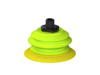 Przysawka piGRIP, warga elastyczna, Ø77 mm, TPE 30°, 1 mieszek, podstawa typ 1, NPT 1/4" zew., piSAVE, dławik 1,3 mm (G.FX77T30.B1.S1.NT14M.05) (9912904) - Piab