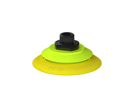Przysawka piGRIP, warga elastyczna, Ø77 mm, TPE 30°, bez mieszków, podstawa typ 1, G3/8" zew., (G.FX77T30.F.S1.G38M.00) (9903197) - Piab
