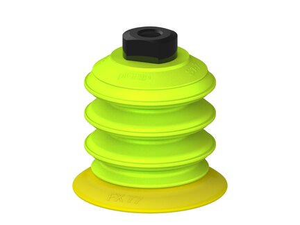 Przysawka piGRIP, warga elastyczna, Ø77 mm, TPE 30°, 3 mieszki, podstawa typ 1, NPT 1/4" wew., (G.FX77T30.B3.S1.NT14F.00) (9906371) - Piab
