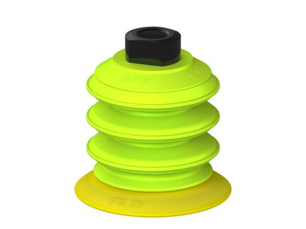 Przysawka piGRIP, warga elastyczna, Ø77 mm, TPE 30°, 3 mieszki, podstawa typ 1, NPT 3/8" wew., (G.FX77T30.B3.S1.NT38F.00) (9910530) - Piab