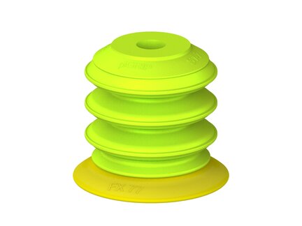 Przysawka piGRIP, warga elastyczna, Ø77 mm, TPE 30°, 3 mieszki, podstawa typ 1 (G.FX77T30.B3.S1.XXX.00) (9902607) - Piab