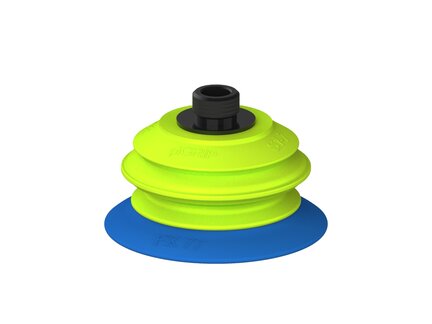 Przysawka piGRIP, warga elastyczna, Ø77 mm, TPE 50°, 1 mieszek, podstawa typ 1, gwint niski G3/8" zew., (G.FX77T50.B1.S1.GL38M.00) (9925847) - Piab