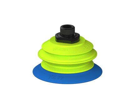 Przysawka piGRIP, warga elastyczna, Ø77 mm, TPE 50°, 1 mieszek, podstawa typ 1, G3/8" zew., (G.FX77T50.B1.S1.G38M.19) (9944268) - Piab