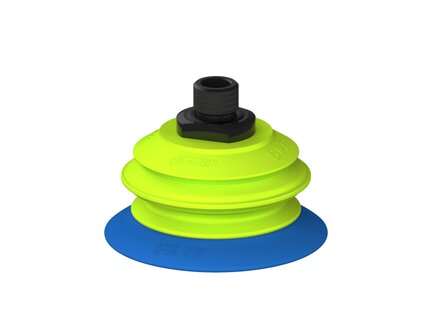 Przysawka piGRIP, warga elastyczna, Ø77 mm, TPE 50°, 1 mieszek, podstawa typ 1, gwint M16x1.5 zew., (G.FX77T50.B1.S1.MMF16M.00) (9910817) - Piab