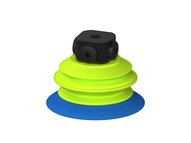 Przysawka piGRIP, warga elastyczna, Ø77 mm, TPE 50°, 1 mieszek, podstawa typ 1, NPSF 5x1/8" wew., filtr siatkowy (G.FX77T50.B1.S1.NS518F.01) (9903970) - Piab