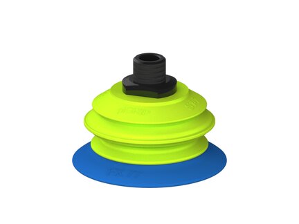 Przysawka piGRIP, warga elastyczna, Ø77 mm, TPE 50°, 1 mieszek, podstawa typ 1, NPT 3/8" zew., (G.FX77T50.B1.S1.NT38M.00) (9907045) - Piab