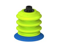 Przysawka piGRIP, warga elastyczna, Ø77 mm, TPE 50°, 3 mieszki, podstawa typ 1, gwint niski G3/8" zew., (G.FX77T50.B3.S1.GL38M.00) (9922765) - Piab