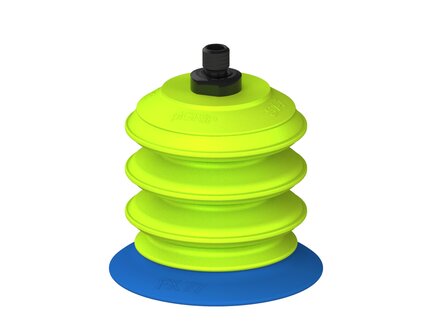 Przysawka piGRIP, warga elastyczna, Ø77 mm, TPE 50°, 3 mieszki, podstawa typ 1, gwint M10 zew., (G.FX77T50.B3.S1.MM10M.00) (9903371) - Piab