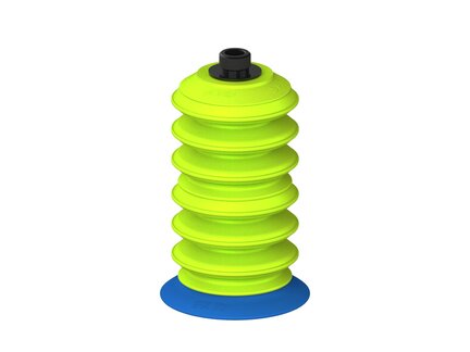 Przysawka piGRIP, warga elastyczna, Ø77 mm, TPE 50°, 6 mieszków (3+3), podstawa typ 1, gwint niski G3/8" zew., (G.FX77T50.B6.S1.GL38M.00) (9934811) - Piab