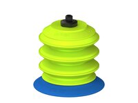 Przysawka piGRIP, warga elastyczna, Ø77 mm, TPE 50°, 3 mieszki, podstawa typ 1, gwint M8x1 zew., filtr siatkowy (G.FX77T50.B3.S1.MMF8M.01) (9955207) - Piab
