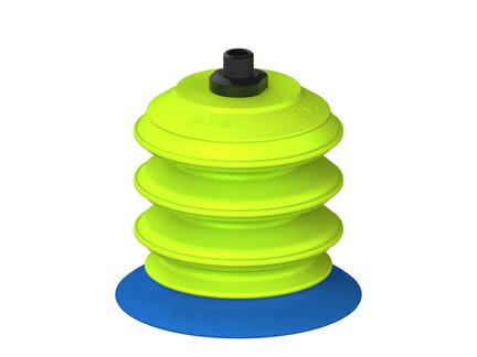 Przysawka piGRIP, warga elastyczna, Ø77 mm, TPE 50°, 3 mieszki, podstawa typ 1, NPT 1/8" zew., dysk filtracyjny (G.FX77T50.B3.S1.NT18M.02) (9913510) - Piab