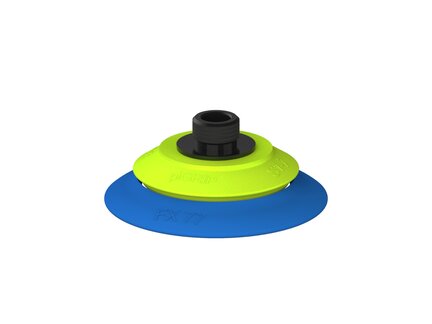 Przysawka piGRIP, warga elastyczna, Ø77 mm, TPE 50°, bez mieszków, podstawa typ 1, gwint niski G3/8" zew., (G.FX77T50.F.S1.GL38M.00) (9951897) - Piab