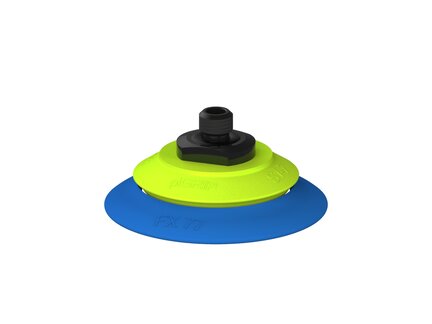 Przysawka piGRIP, warga elastyczna, Ø77 mm, TPE 50°, bez mieszków, podstawa typ 1, M12 zew., (G.FX77T50.F.S1.MM12M.00) (9953428) - Piab