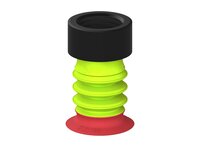 Przysawka piGRIP, warga elastyczna wzmocniona, Ø30 mm, 3 mieszki, podstawa typ 1, G1/2" wew., (G.FXI30T18.B3.S1.G12F.00) (9944906) - Piab