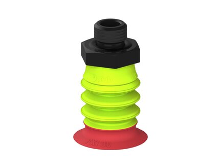 Przysawka piGRIP, warga elastyczna wzmocniona, Ø30 mm, 3 mieszki, podstawa typ 1, G1/4" zew., (G.FXI30T18.B3.S1.G14M.00) (9939995) - Piab